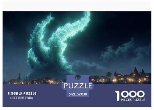 Magische Welle Puzzles 1000 Teile Herausforderung Spielzeug Erwachsene Kinder Puzzlespiel Bildungsherausforderung Familienbindung Home Decoration Gift 52x38cm/1000pcs