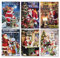 Schaulade 6 Weihnachtsmann Weihnachtskarten mit Umschlag Set. Doppelkarten Klappkarten mit Briefumschlag. Weihnachtspostkarten Nostalgie Weihnachten Karte Postkarte