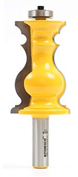 Yonico 16169 Elaborate Chair Rail Molding Router Bit 1/2-Inch Shank