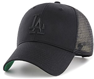 '47 Brand Branson Trucker Cap LA Dodgers BRANS12CTP-BK Schwarz Schwarz, Size:ONE Size