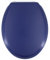 Gelco Design Dolce Abattant WC, Bois Moule, Bleu Marine Mate, 44 x 37,5 x 5,5 cm