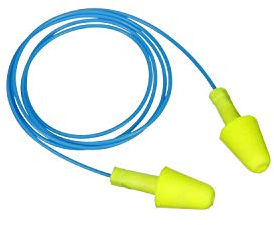 3M™ E-A-R™ Flexible Fit Gehörschutzstöpsel HA 328-1001, CE zugelassen, mit Kordel, Kissenpackung, Gelb/Blau 125 Paar/Packung