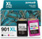 ZIPRINT 901XL Kompatibel für HP 901 Druckerpatronen für HP OfficeJet 4500 J4580 J4680 J4540 J4550 J4524,J4535 J4545, J4600, J4585 J4624, J4660(Schwarz/Farbe,2-Pack)