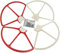 ZYGY 4pcs Propeller für DJI Phantom 3 Phantom 2/1 4K Advanced Professionelle Standard, Snap-on/Off Schnellspanner Propeller Schutz/Stoßfänger(rot und weiß)