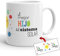 Kembilove Taza el Mejor Hijo del Mundo – Taza con Mensaje El Mejor Hijo del Sistema Solar – Regalo Hermana Original – Regalos Originales para cuñados – Tazas Originales
