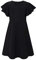 SFreeBo Girls Skater Dress - Cute Black Flutter Sleeve Stretchy Summer Dress for Kids' Party - Size 11-12 Years