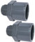 AERZETIX - C51950 - Lot de 2 Raccords pression/réductions doubles - à coller Ø25mm et Ø32mm - filetage mâle 1/2 - en plastique - PN 16 - connecteur pour tuyaux