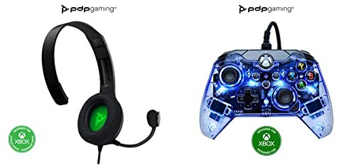 PDP LVL30 Wired Chat Headset Black for Xbox one & series XIS+Afterglow Wired Controller for Xbox one & Series XIS