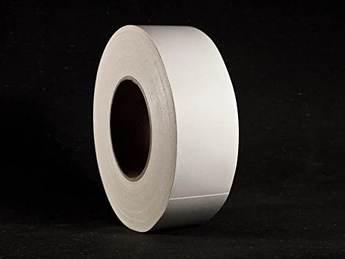 38 mm x 50 m Weiß Gewebeband Gaffer Tape mit hoher Klebkraft Panzerband Panzertape leistungsstarkes Gewebeband versch. Breiten und Farben (38mm x 50m, Weiß)