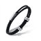 Personalisierte Namen Perlen Armbänder - Benutzerdefinierte Unisex Dreifach Wrap Geflochtene Leder Armbänder Individuelles Initial Edelstahl Charm Armband Für Familie Freund, Gravur 3 Namen ID Armband