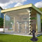 LGJEGD Gazebo Vorhänge wasserdicht, 0,5 mm dicken PVC klar Plane mit Ösen for Carport Seitenwände, 60 Größen (Color : Clear, Size : 7.22x8.2'/2.2x2.5m)