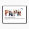 codiarts. Poster XL-Grußkarte personalisiert, mit deinen Fotos und Definition, DIN A4 Klappkarte, inkl. Umschlag, optional mit Rahmen, Fotogeschenk personalisierbar (002 PAPA)