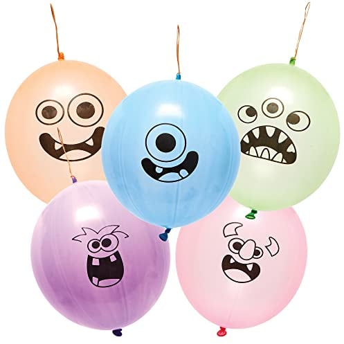 Baker Ross FX761 Monster Bunch-Boxballoons - 10er Packung, Partytütenfüller für Kinder