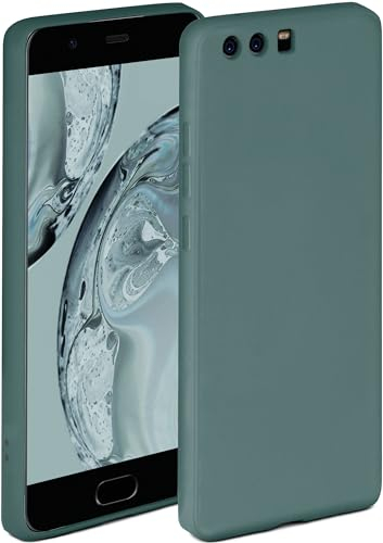 ONEFLOW Soft Case für Huawei P10 Hülle aus Silikon mit Kameraschutz, Silikonhülle mit erhöhtem Schutz fürs Display, Backcover Schutzhülle, weiche Handyhülle, Petrol