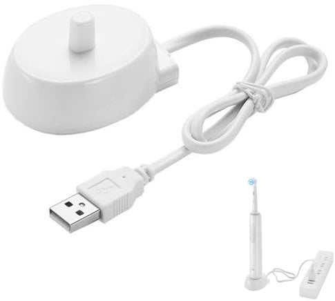 Toothbrush Charger for Braun Oral-B Pro 600, P2000, P4000, P6000, P7000, DB4510, D10, D12, D16, D20, D34 Electric Toothbrush Charging Base, USB Charging Adapter for Oral B Electric Toothbrushes