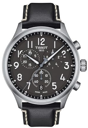 Tissot Reloj cronógrafo de Cuarzo Suizo para Hombre con Correa de Cuero T1166171606200