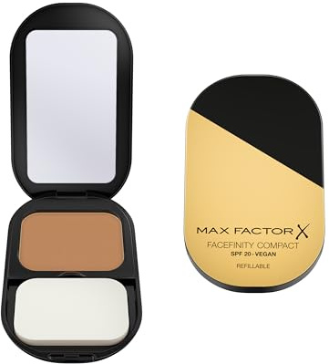 Facefinity Refillable Compact Foundation, SPF 20, Flawless Matte Finish in Warm Toffee 083
