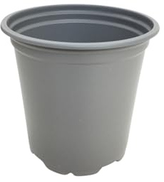 Oakland Gardens 9cm Plant Pots Grey Plastic Tall Deep Full Size Flower Pot 3.5 Seedling Pot - Pack of 1000 Pot
