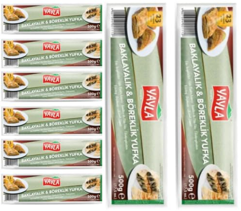 Yayla Blätterteig für Börek und Baklava Filo-Teig - 500g x 8 Stück