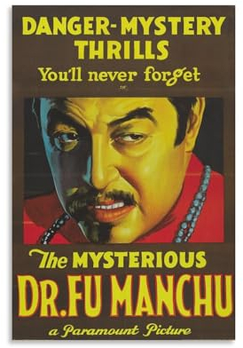 LIANGSHUANG 1929 American Pre-Code Drama Film The Mysterious Dr. Fu Manchu, Poster, Leinwand, Wandkunst, Poster, dekorativ, modern, Heimdruck, Kunstwerke, Poster, 40 x 60 cm