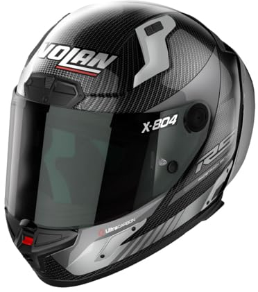 Nolan X-804 RS Ultra Carbon Hot Lap Helm, schwarz/grau, L (60)