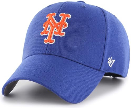 47 Unisex Team Color MVP Structure Hat Baseballkappe, New York Mets-Blau, Einheitsgröße