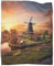 KWFYBEHZ Windmills in The Amsterdam Decke Gemütliche Klimaanlage,leichte Decken,Reisen,Camping,Flanelldecke,Bettdecke Für Teenager,Jungen,Mädchen,Erwachsene 40x50inch(100x130cm)