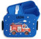 Kinder Bento Box Midi für Mepal Bentobox - Lunchbox Feuerwehrauto Brotbox Feuerwehr I 112 I Löschfahrzeug - 900 ml - Blau - personalisierte geschenke kind brotdose krippe junge feuerwehrmann name