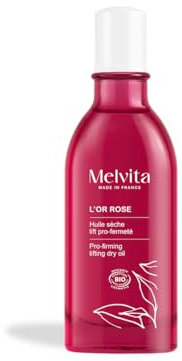 Melvita - Huile sèche Lift Fermeté L’Or Rose - Raffermit peau, réduit aspect peau d’orange - 99% origine naturelle - Certifiée bio - Tous types de peaux - Fabriquée en France - 50ml