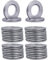 Stainless Steel Curtain Eyelet Rings, Inner Diameter Metal curtain Rings with Eyelets 1-9/16(40mm) Roman Ring Curtain spacers Grommet For Bathroom Window,Set of 20 (20-pack Silver)