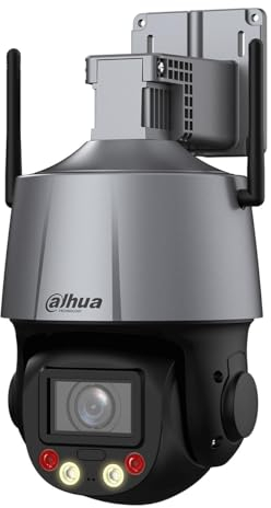 Dahua PTZ WLAN Kamera SD3C405DB-GNY-AW-PV Wizsense Überwachungskamera mit 4 Megapixel Auflösung, Kamera für außen, professionelle Outdoor WiFi IP Kamera/Netzwerkkamera