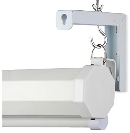 Pantalla de proyector portátil, Soporte de pantalla de proyector universal L-soporte de proyección ajustable Pantalla de proyección Hook Hogar Cine Cine Hang Scmank Mount Hook para Escuela de Cine, Ig