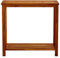 SDWEHO7 Garten Konsolentisch mit Ablage, Indoor Outdoor Deko Tisch Wetterfest Beistelltisch Wandtisch Wand Konsole für Flur, Balkon, Terrasse, 80x35x75 cm