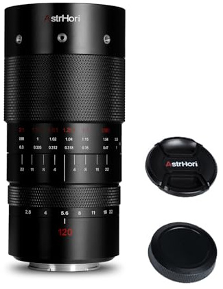 AstrHori 120mm F2.8 Makroobjektiv Vollformat 2-fache Vergrößerung Manueller Fokus Große Blende Mittleres Telekameraobjektiv für die Naturporträtfotografie (Z Mount)