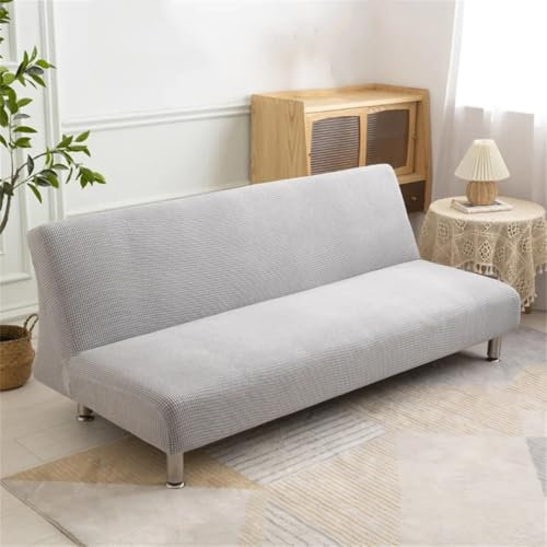 Disimlarl Einfarbiger Schonbezug für Sofa und Bett, elastisch, glatt, Farbe 6 m