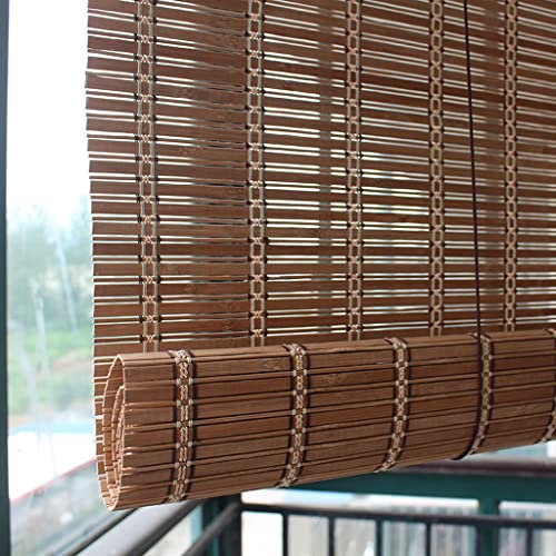 Bambus Jalousien,Reed Roll Up Fenster Jalousie, Vintage-Bambus-Rollos for den Außenbereich, Lamellenjalousien for Fensterläden for Hausgarten/Balkon/Fenstertrennwand, Verdunkelungstrennwand, Strohjalo