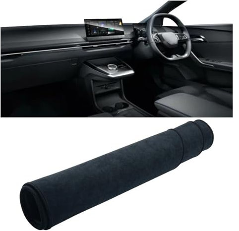 Tableau Bord Voiture Couvre Tapis pour MG 4 pour MG4 pour EV pour Électrique pour EH32 2022-2024 Les Couvertures Tableau Bord Voiture Tapis Pare-Soleil Tapis Antidérapants(B Black RHD)