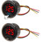 Linkstyle Voltmètre De Batterie, Jauge De Tension Dc 0-120v, Voltmètre Numérique 12v Avec Interrupteur Tactile Et Alarme De Basse Tension
