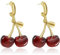 Yifnny Kirschen-Ohrringe, Ohrringe baumeln Niedliche Ohrringe Frucht-Ohrringe Rote Frucht Ohrringe Rote Kirsche-Schmuckstücke Mode Party-Schmuck Geburtstagsgeschenk für Damen (Rot)