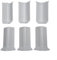 Gettimore Lot de 6 blocs d'angle de plinthe pour plinthes de 8 cm de hauteur, coins intérieurs et extérieurs (M, blanc)