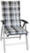 Waidmeister Hochlehner Auflage Naxos für Gartenstühle 118x49 cm (1, Karo Grau)