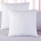 VL Premium 2er Kopfkissen 80x80 cm Weiß Flauschig Fest Kissenfüllung Hotelqualität Hypoallergen Waschbar Kissen Mit Füllung, Couchkissen, Sofakissen, Dekokissen, Innenkissen, Füllkissen (2er, 80x80cm)
