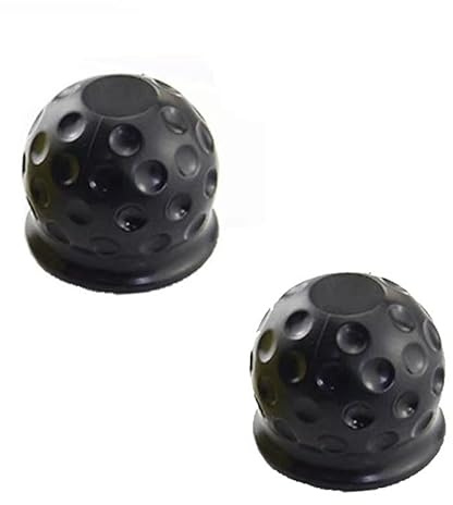 Taicols 2 Pièces Cache Boule D'Attelage 50mm Noir | Protection Boule Attelage Voiture Camion Remorque Anti Rayures Anti Rouille Et Étanche Pour Attelages Standard