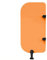Urinal Trennwand, Öffentliche Gesundheit Toilette Sichtschutz für Familien, Schulen, Kindergärten, Öffentliche Orte, 90 X 40 Cm(Orange)