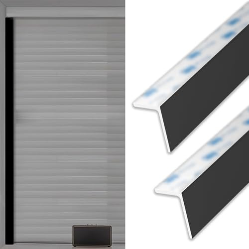 Rollo mit führungsschiene 2er-Set Verdunkelungslichtblocker, Anpassbare Verdunkelungslicht-Seitenschienen, PVC-Fensterrollos, Verdunkelungseinsatz für Medienraum/Kinderzimmer(Black,30in/76cm)