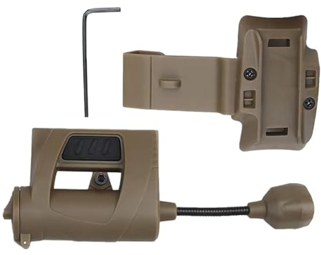 Am Helm montiertes Licht – LED-Fahrradscheinwerfer, integrierte Taschenlampe mit Clip, externe Haupteinheit wiederaufladbar, Nachtsichtausrüstung | Sicherheitslampe für Helm Protet