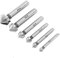 ChgImposs 6pcs foret à fraiser, 3 bords 90 degrés chanfrein fraise en bout fraise chanfreinage foret à fraiser HSS