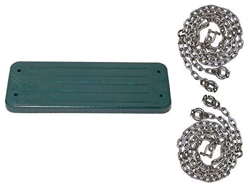 OTITU JUST Fun Schaukelsitz aus Gumi mit Edelstahl Kettensatz 5 mm - 1,8 m, öffentlich – Grün