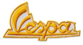 PATCHMANIA Vespa Logo 11,0 cm Aufnäher Bügelbild, Patch Embroidered Patches Iron on