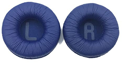 goodluxx 1 par de Almohadillas de Espuma de Repuesto para Almohadillas para JBL Tune600 T500BT T450 T450BT JR300BT Auriculares 70 mm Almohadillas de Repuesto para Auriculares Izquierdo y Derecho Azul